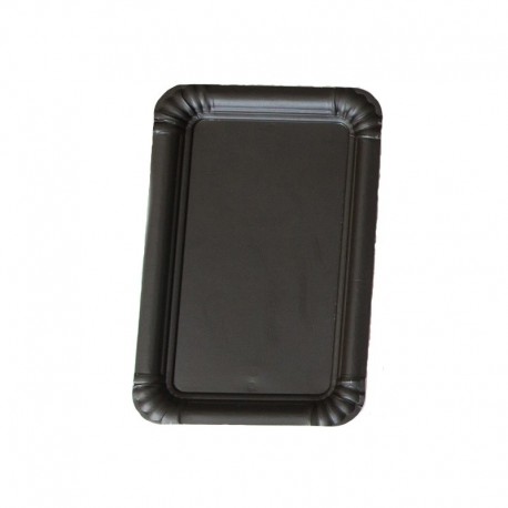 Safata cartró lam. brill. negra 20x27 p.100