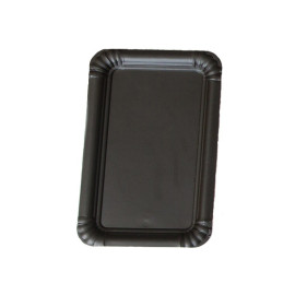 Safata cartró lam. brill. negra 24x30 p.100