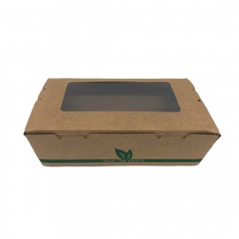 Estuche t. away kraft c/vent. G170x120x45mm p.50