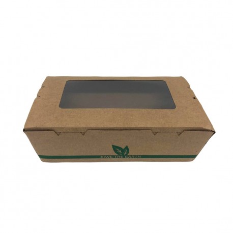 Estuche t. away kraft c/vent. G170x120x45mm p.50