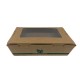 Estuche t. away kraft c/vent. G205x140x50mm p.50