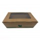 Estuche t. away kraft c/vent. G225x160x60mm p.50
