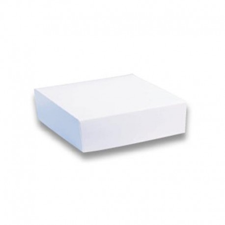 Caja para pastel blanca c/tapa S20x20x5 c 50