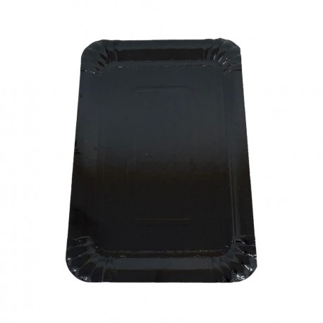 Bandeja cartón lam brillo negro 29x36 p 100