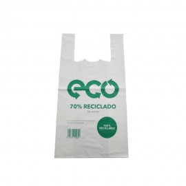 Bolsa camiseta 70 reciclado 40x50 g 200 p 100