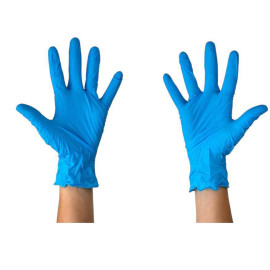 Guante nitrilo azul s/polvo Talla M p 100