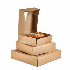 Caja roscón kraft c/vent. 40x40x8 p.50