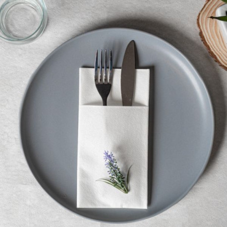 Servilleta 40x32 Air-Laid Kanguro blanca c 640