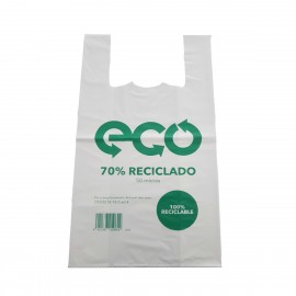 BOLSAS CAMISETA RECICLADAS Y COMPOSTABLES